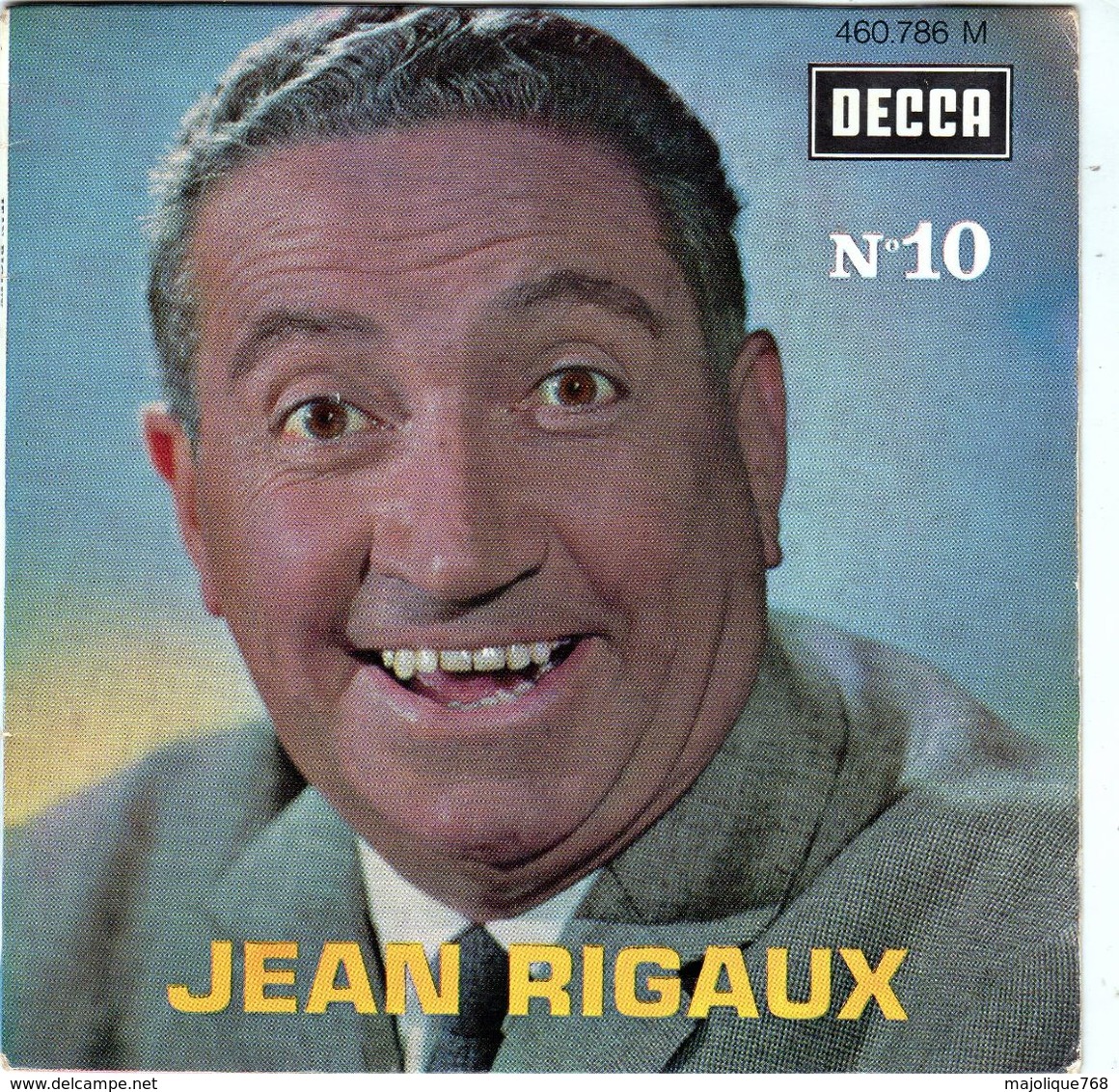 Disque - Jean Rigaux N°10 - En Soulevant La Feuille De Vigne - DECCA 460.786 - 1963 - - Comiques, Cabaret