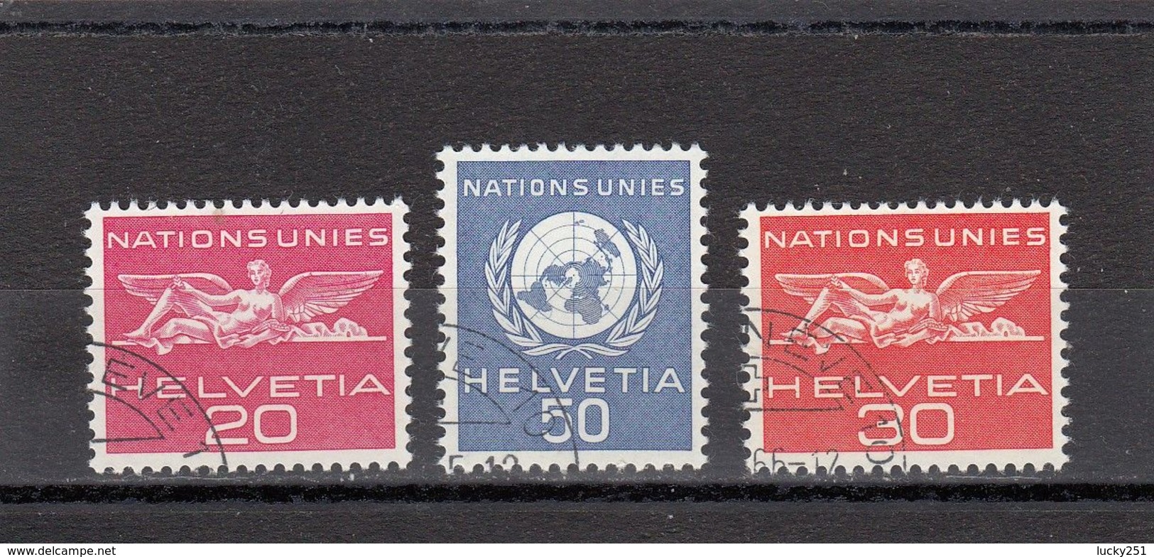 Suisse - Année 1959 - Service - Oblitéré - N°Zumstein 28/30 - ONU - Sujets Symboliques - Service