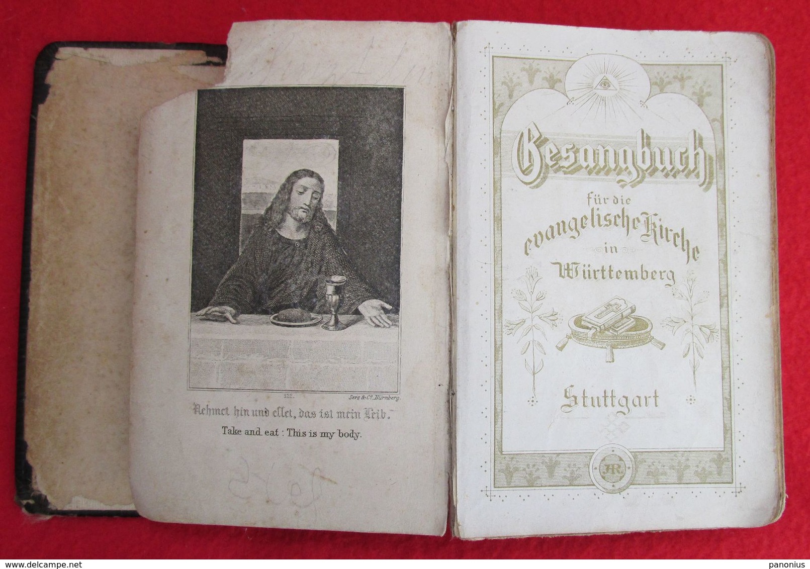 EVANGELISCHE KIRCHE / EVANGELICAL CHURCH, GEBETSBUCH PRAYER BOOK, STUTTGART, Year 1895 - Christianism