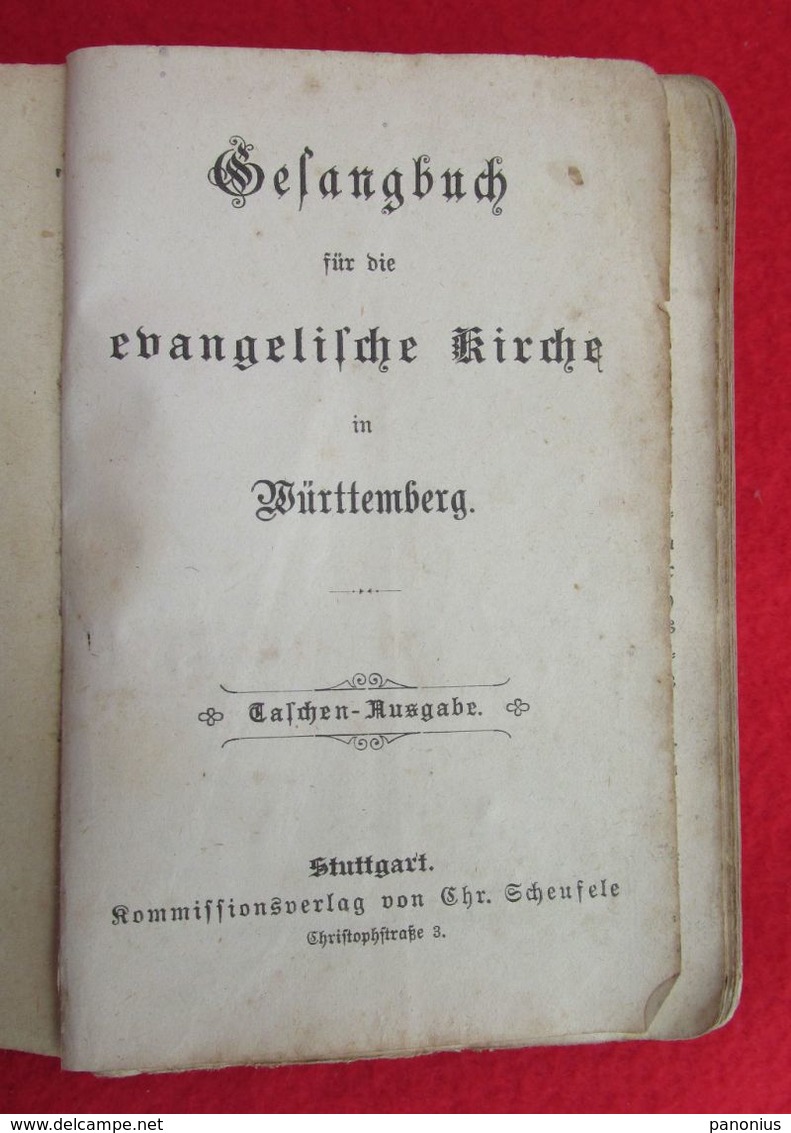 EVANGELISCHE KIRCHE / EVANGELICAL CHURCH, GEBETSBUCH PRAYER BOOK, STUTTGART, Year 1895 - Cristianismo