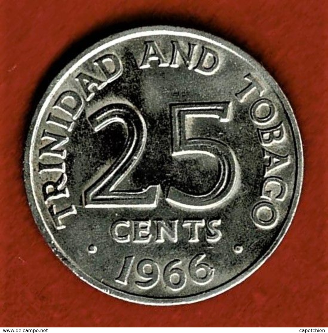 TRINIDAD & TOBAGO / TRINITE & TOBAGO / 25 CENTS / 1966 - Trinidad & Tobago
