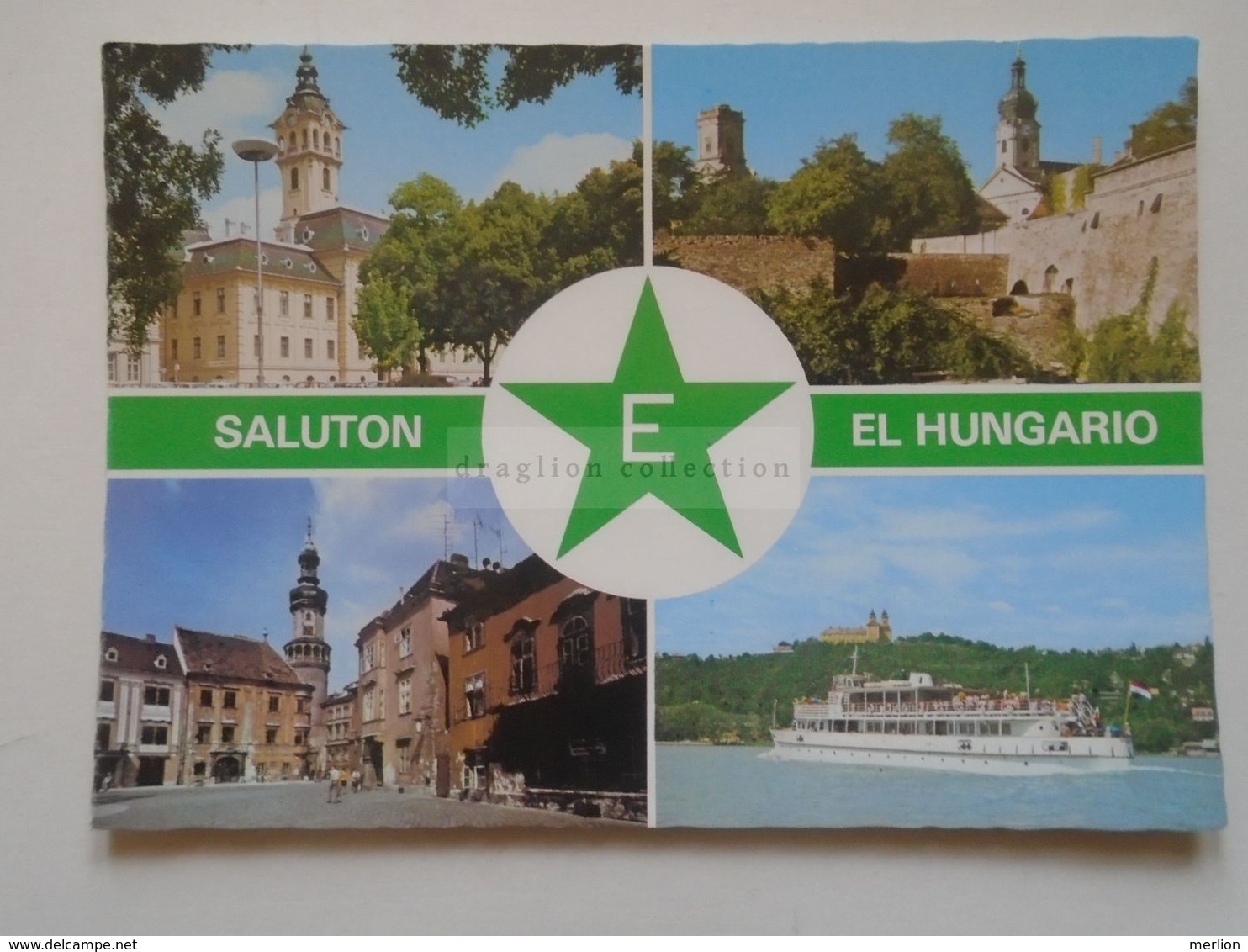 D171991 Hungary Esperanto - Saluton El Hungario -Szeged  Győr Sopron Tihany  1983 - Esperanto
