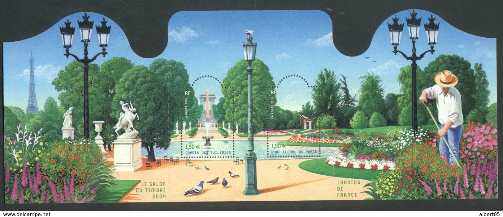 Bloc Y&T N° 70 - Neuf ** - Jardins De France - Tuileries, Parc Floral Paris - Mint/Hinged