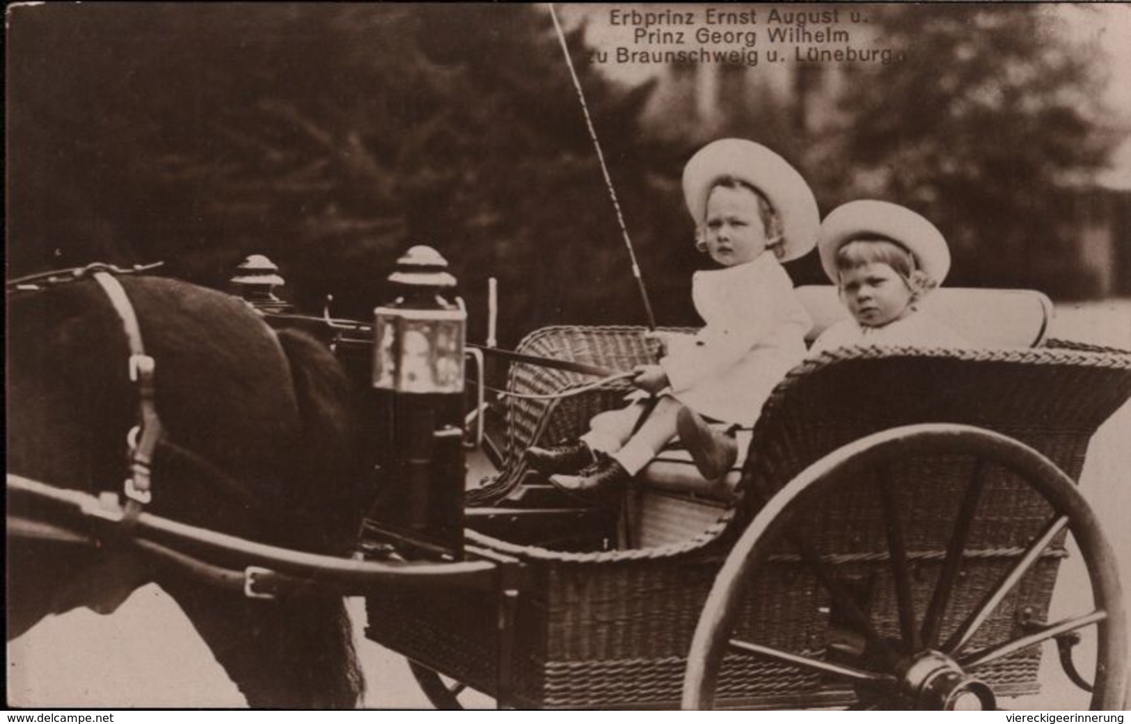 ! Alte Ansichtskarte, Adel, Royalty, Haus Braunschweig, Prinz Ernst August Und Prinz Georg Wilhelm - Koninklijke Families