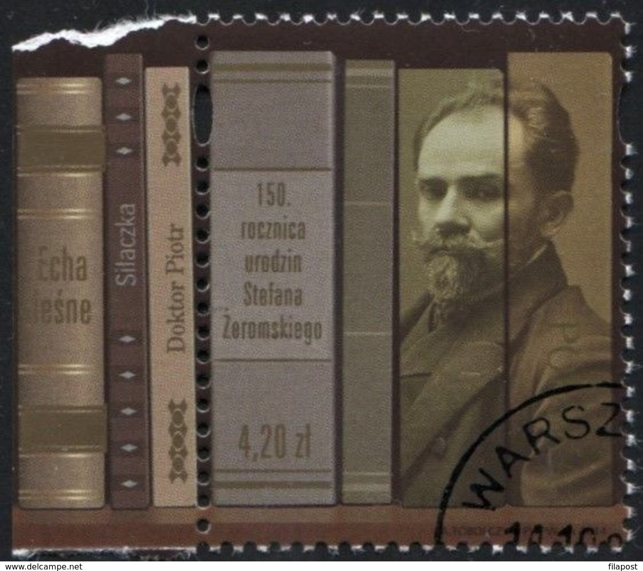 Poland 2014 Mi 4724 Stefan Zeromski Writer, Books - Used Stamps