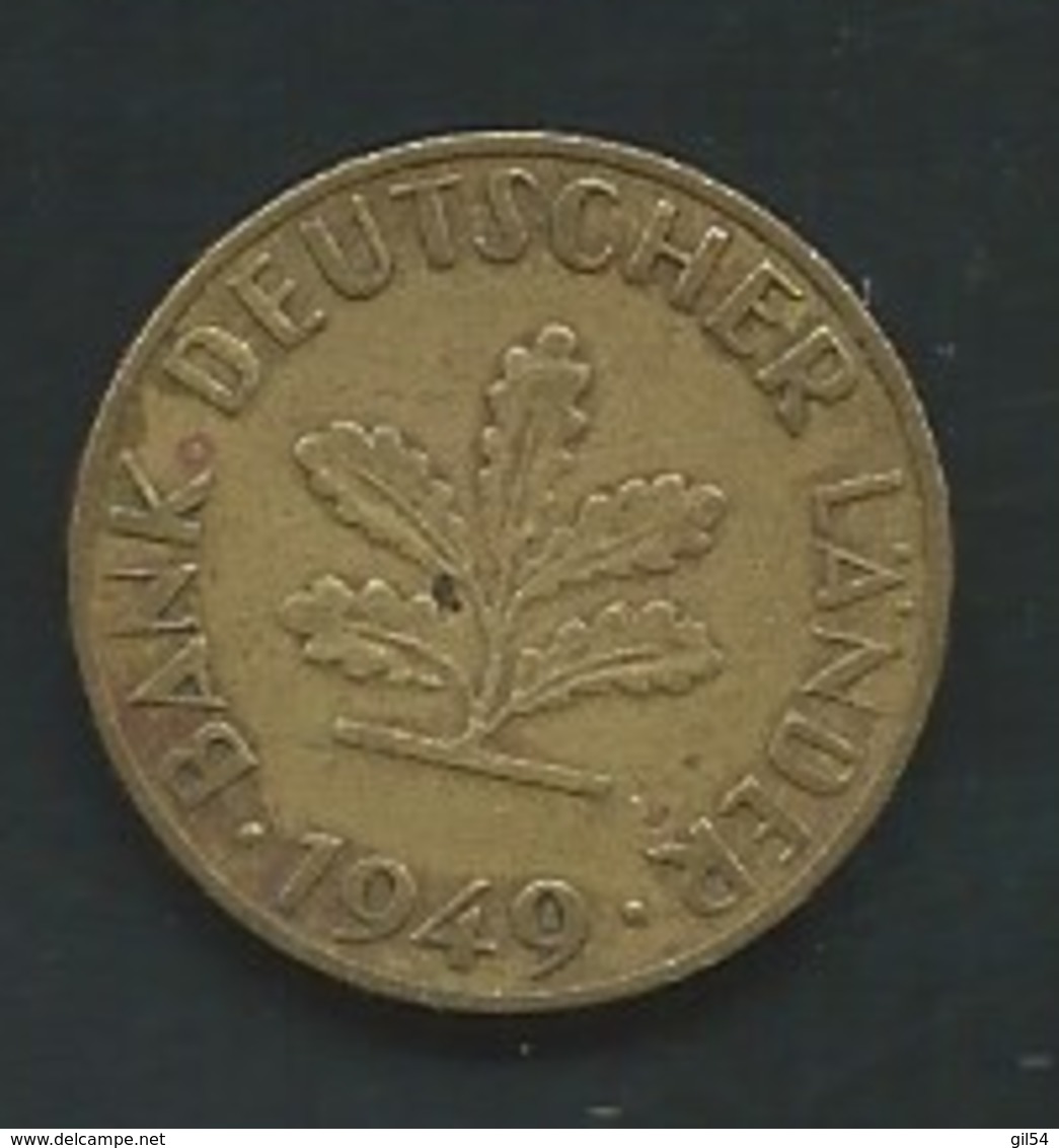 Allemagne 10 Pfennig 1949 F  - Laupi13012 - 10 Reichspfennig