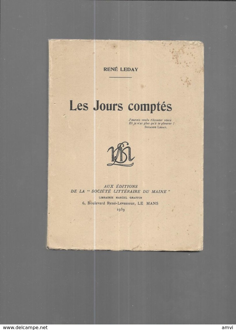 E03 - 1939 - Les Jours Comptés - René LEDAY - Non Classés