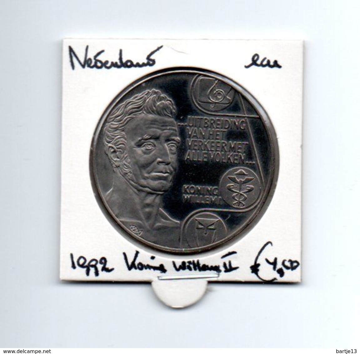 NEDERLAND ECU 1992 KONING WILLEM II - Trade Coins