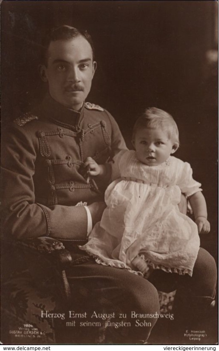 ! Alte Ansichtskarte, Adel, Royalty, Haus Braunschweig-Lüneburg , Herzog Ernst August - Koninklijke Families