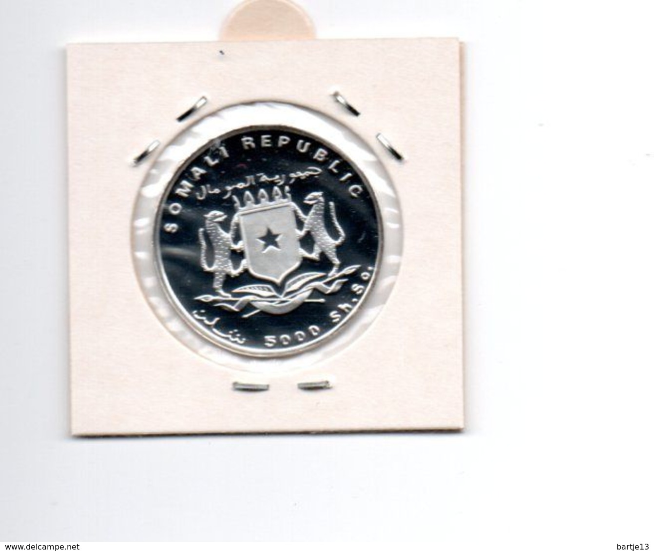 SOMALIE 5000 SHILLINGS 1998 ZILVER PROOF AMERIGO VESPUCCI - Somalia