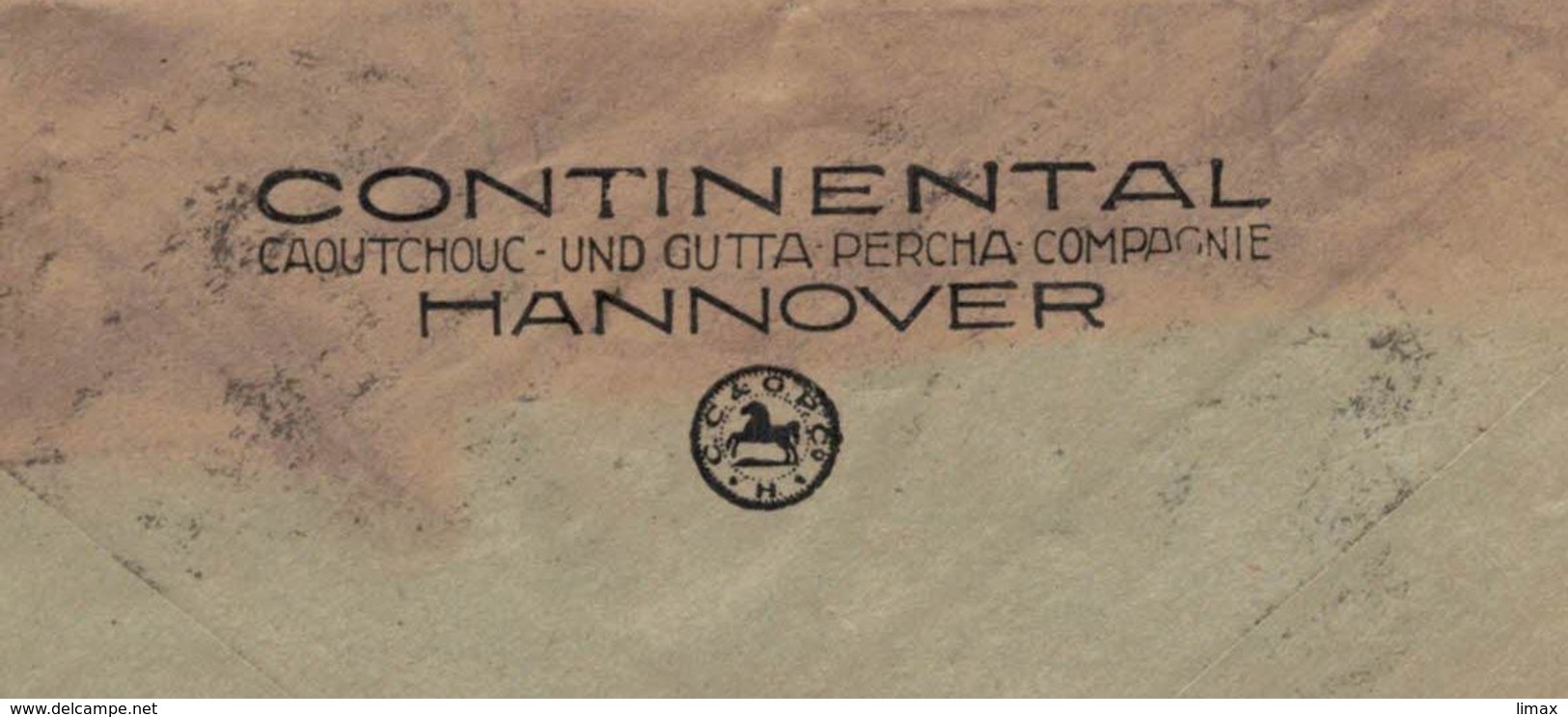 Perfin Lochung - 27.11.1923 Hannover - 1.CC.2 - Continental Caoutchouc Gutta Percha Compagnie - Infla - 20 Mia [A5] - Covers & Documents