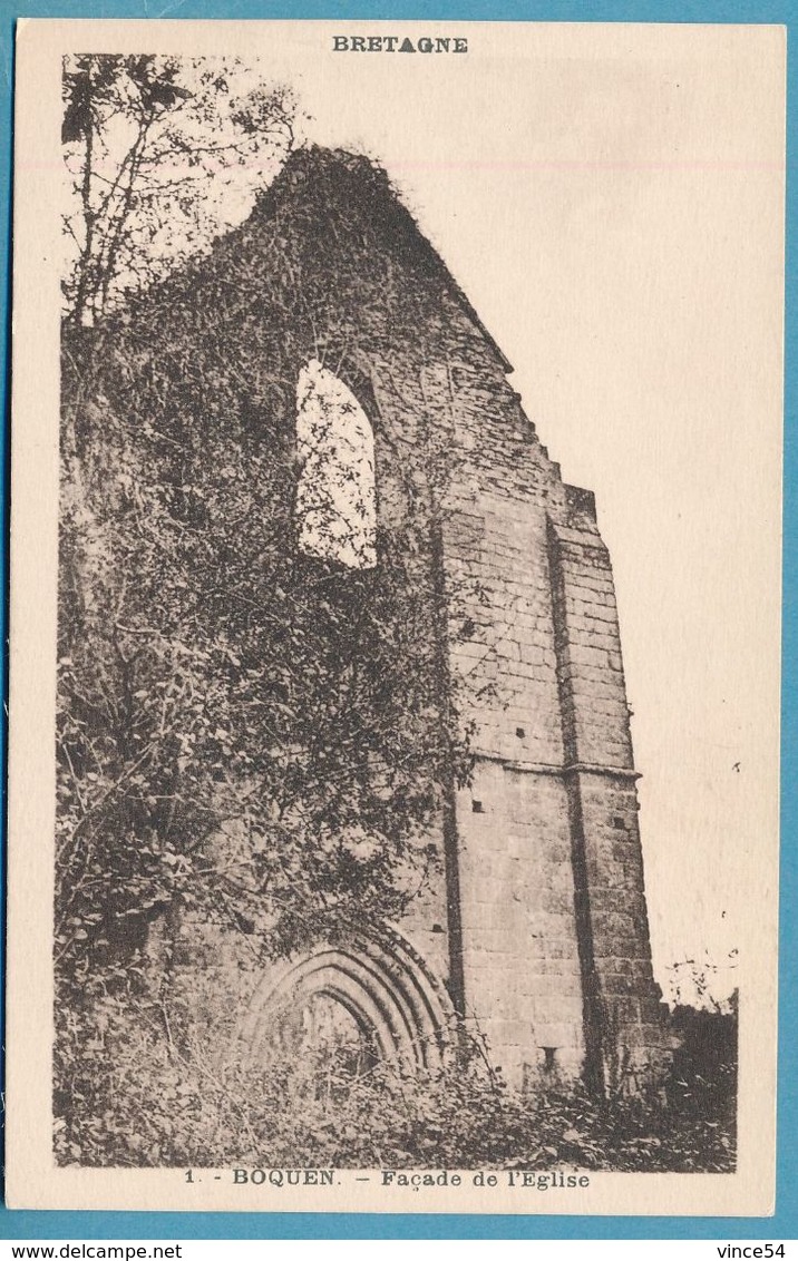 BRETAGNE - BOQUEN - Façade De L'Eglise - Plénée-Jugon