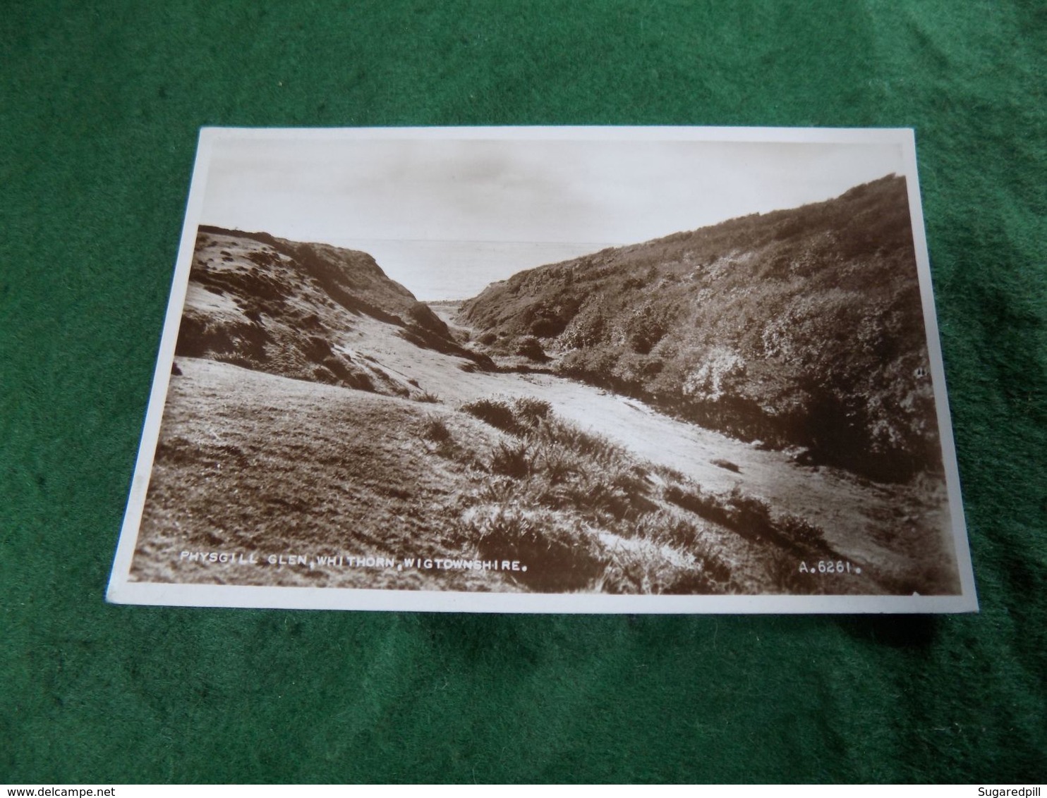 VINTAGE UK SCOTLAND:  WHITHORN Physgill Glen Sepia Valentines - Wigtownshire