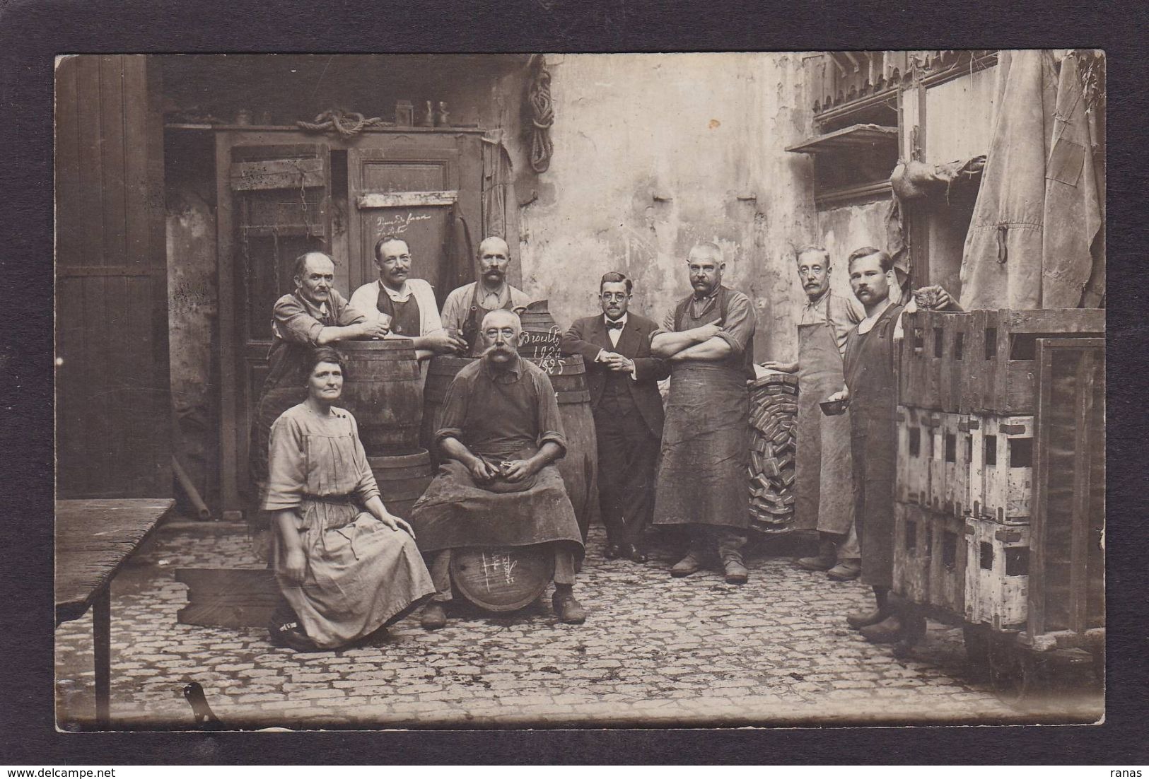 CPA Rhône 69 Brouilly Métier Attelage Non Circulé Carte Photo - Autres & Non Classés