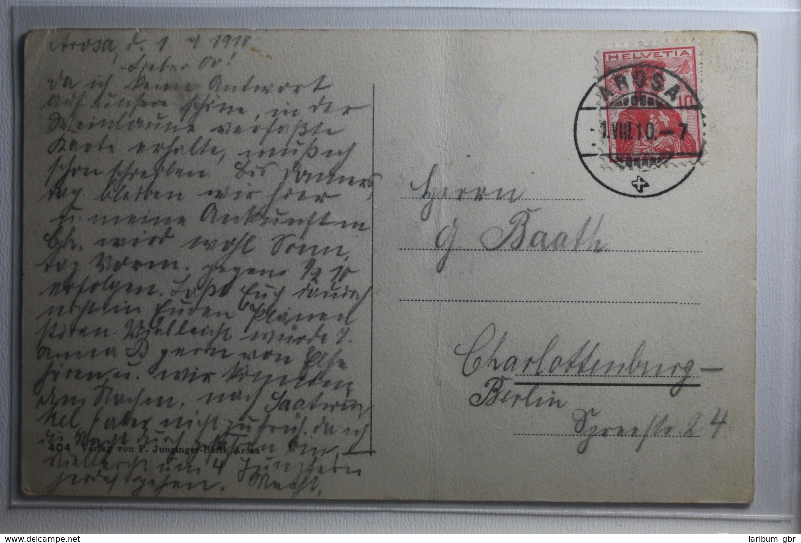 AK Arosa Inner-Arosa 1910 Gebraucht #PH163 - Arosa