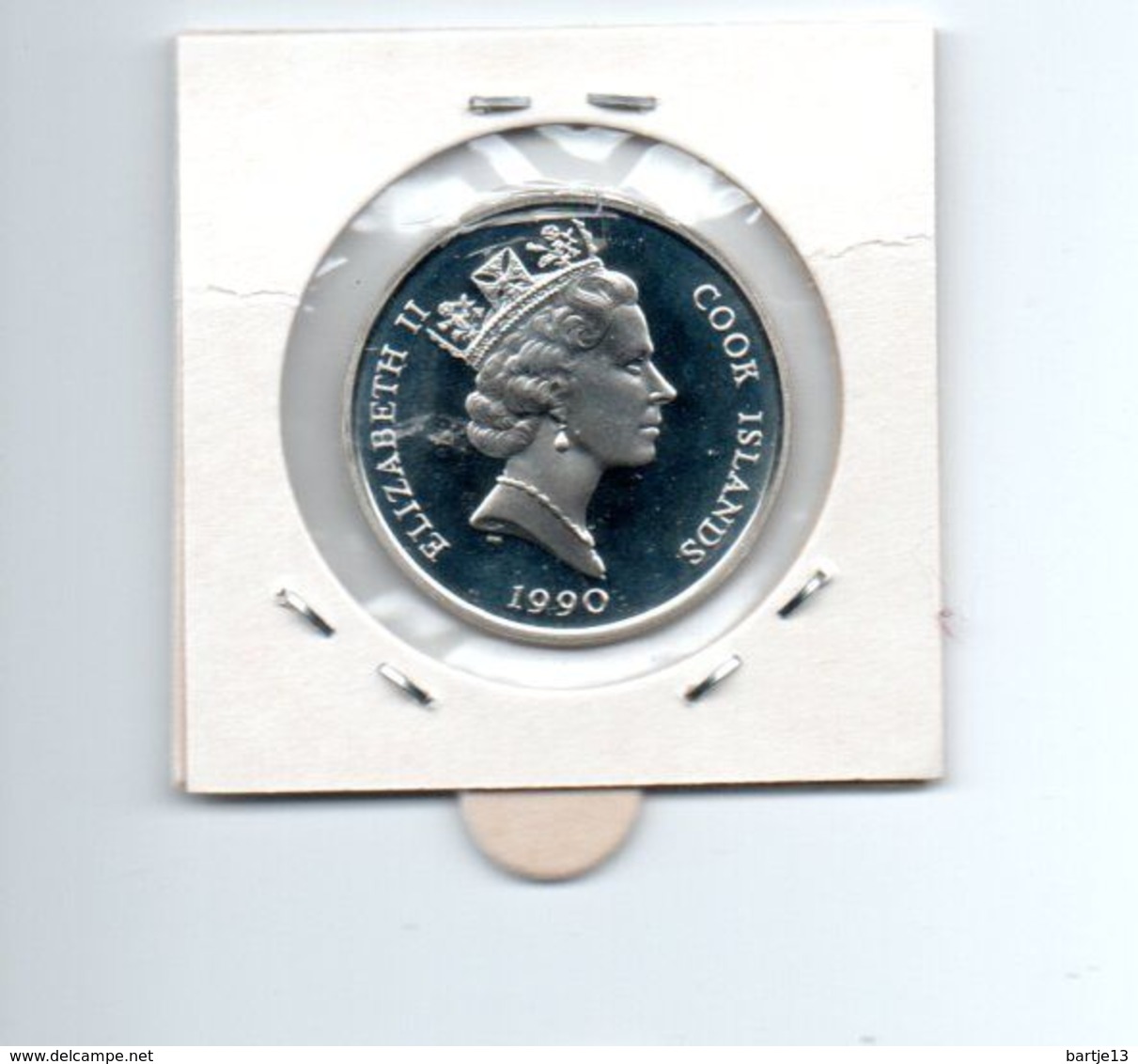 COOK ISLANDS 10 DOLLARS 1990 ZILVER PROOF ELEPHANT - Cookinseln