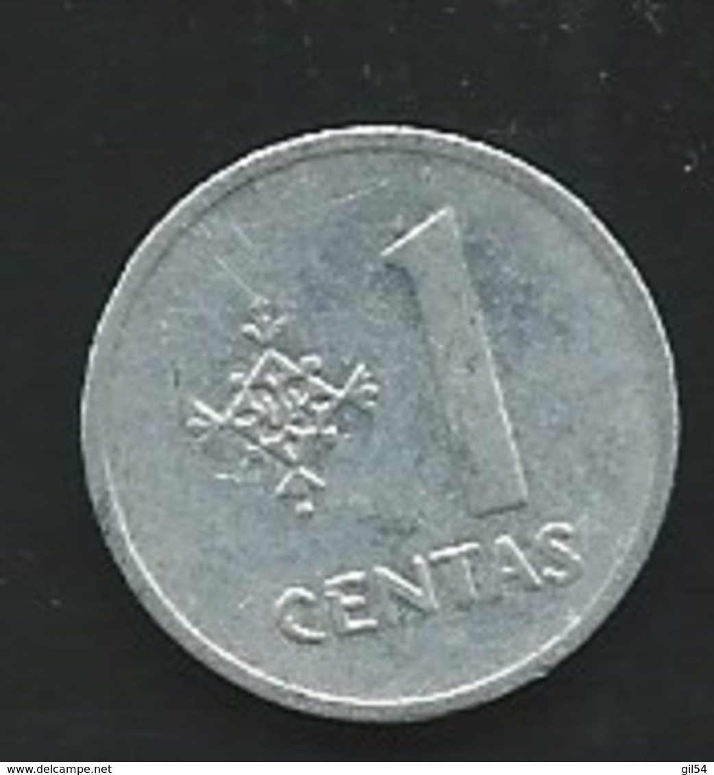 LITUANIA - 1 Centas 1991 ,  Laupi13207 - Litauen