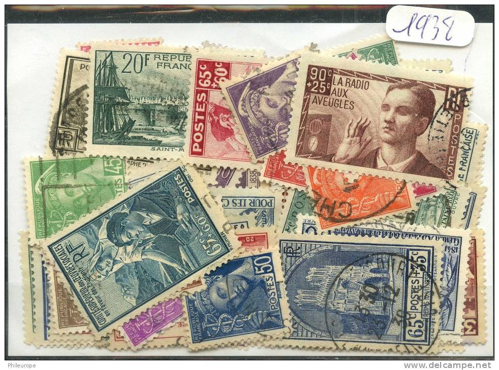 France  Années Completes (o) 1938 (52 Timbres) - ....-1939