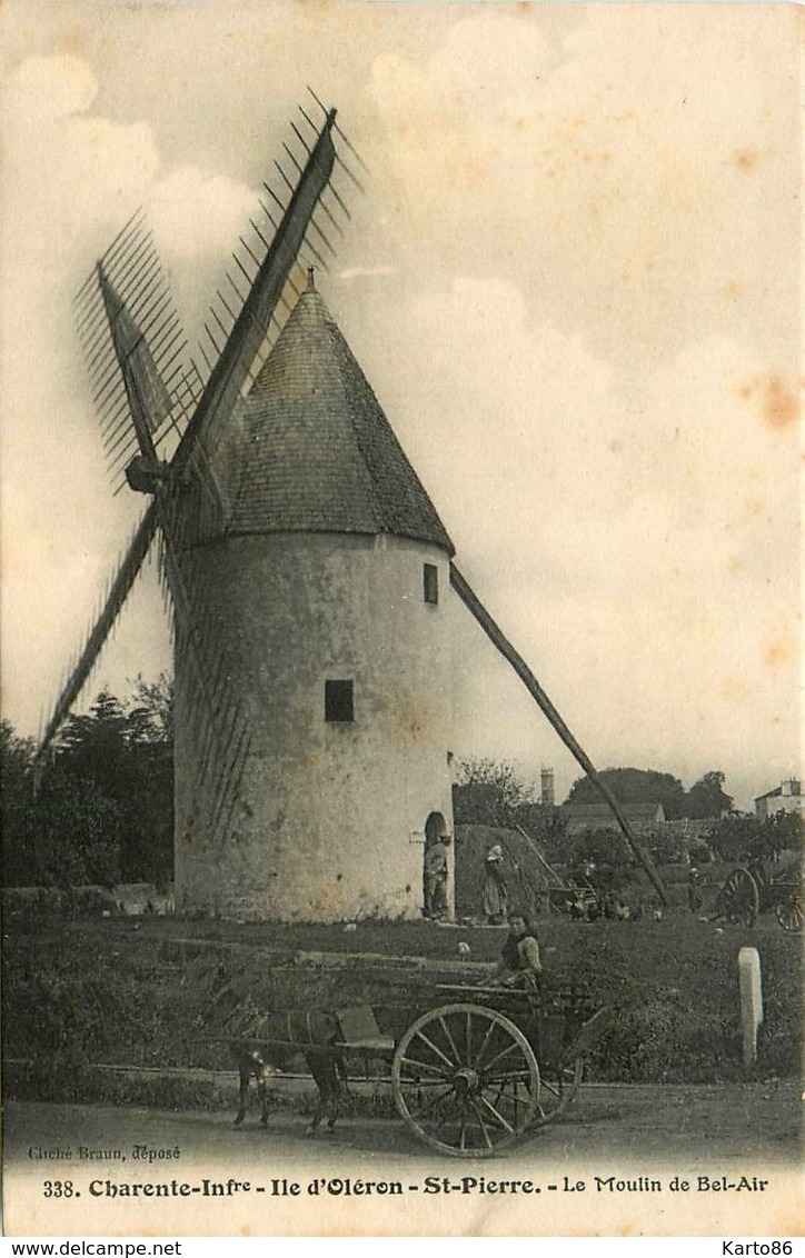 île D'oléron * St Pierre * Le Moulin De Bel Air * Molen * Moulin à Vent * Minoterie * Meunier - Saint-Pierre-d'Oleron