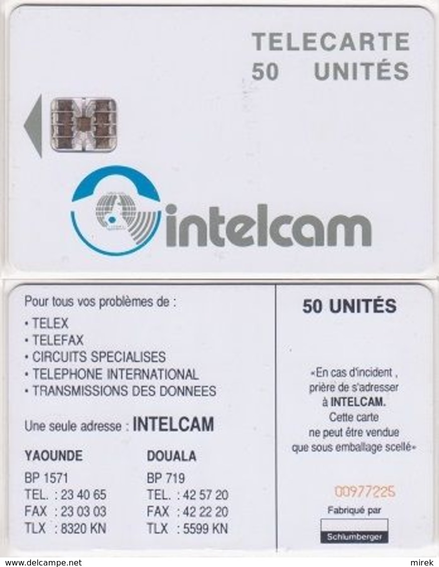 28/ Cameroon; P15. White - Logo, 50 Ut., SC7, CN Yellow - Cameroon