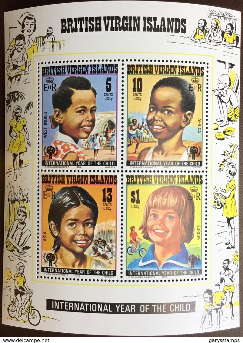 British Virgin Islands 1979 Year Of The Child Minisheet MNH - British Virgin Islands