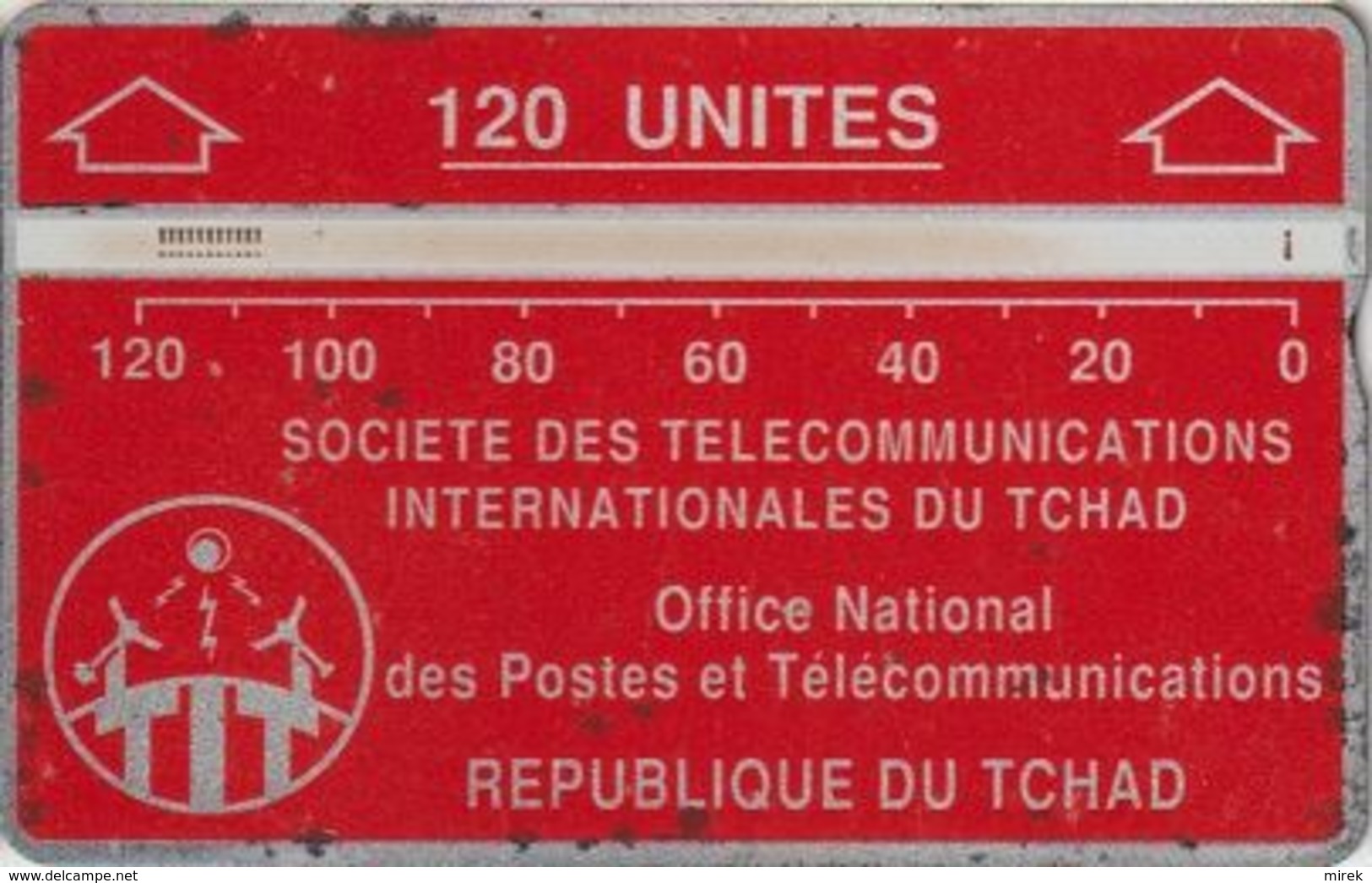 37/ Chad; P3. Red - Logo, CP 224C - Chad