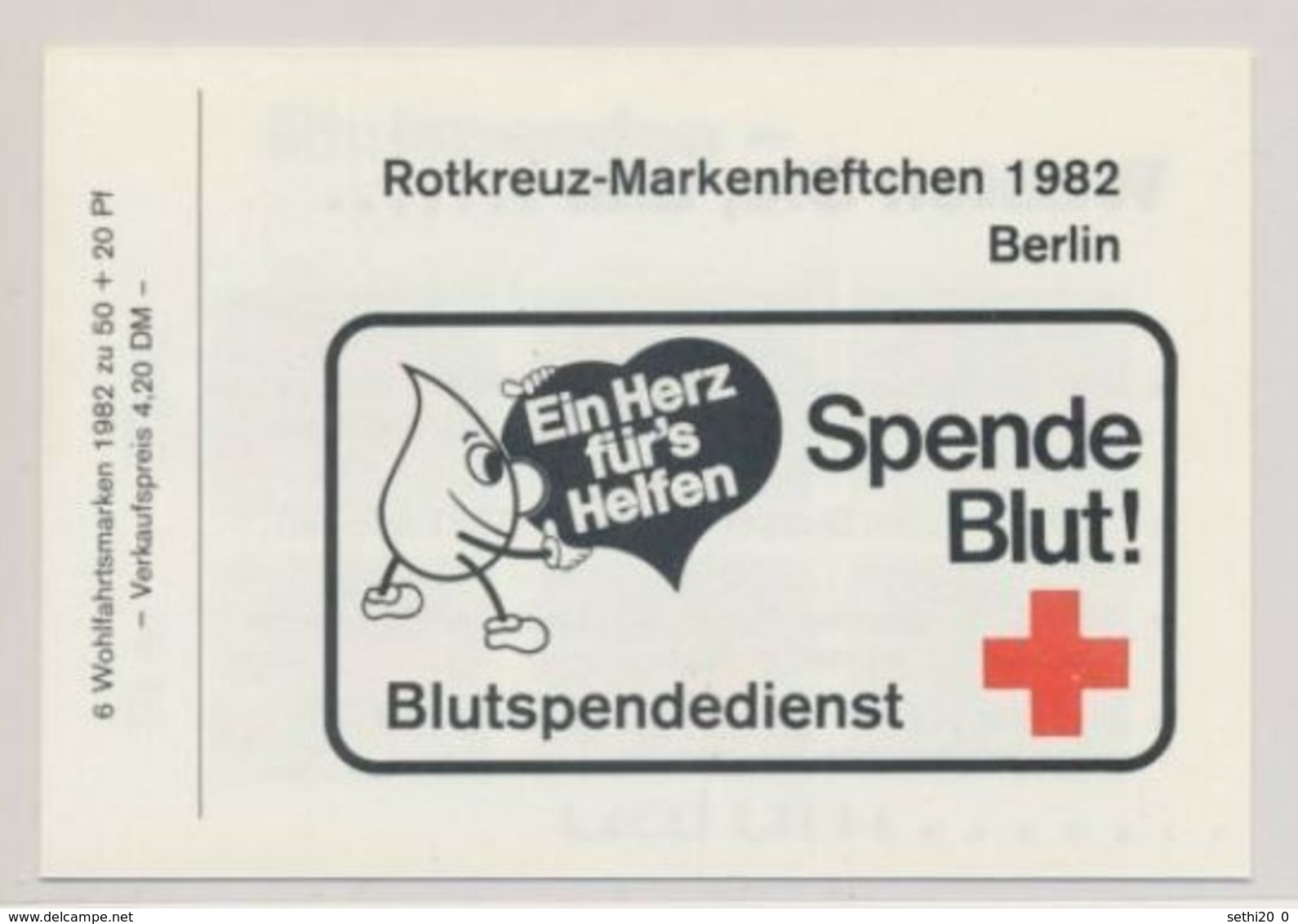 Berlin 1982 Nobel Red Cross Croix Rouge Booklet Carnet MNH - Prix Nobel