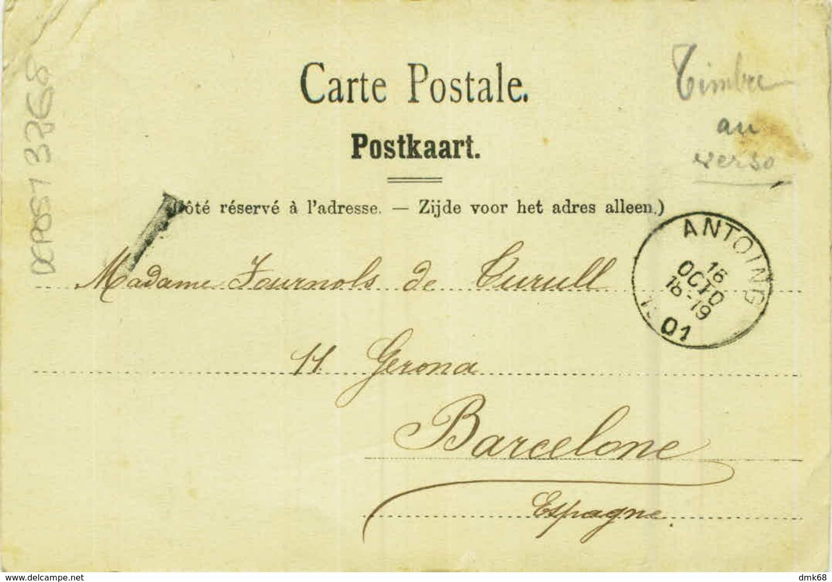 BELGIUM - ANTOING - L'ESCAUT ET LE CHATEAU - EDIT NELS - SERIES 48 N.57 - MAILED 1901 ( BG8580) - Antoing