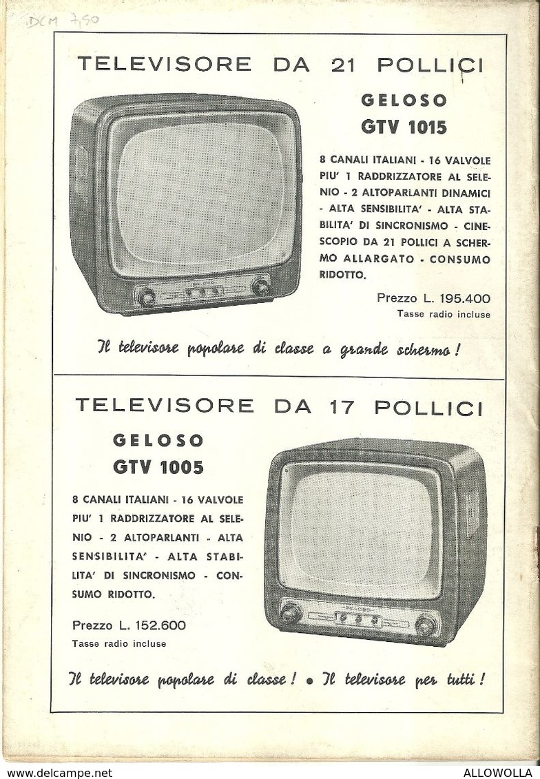8368" BOLLETTINO TECNICO GELOSO N° 67-INVERNO 1957 "40 PAGINE + COPERTINE-ED.ORIGINALE GELOSO S.p.A.-MILANO - Libros Y Esbozos