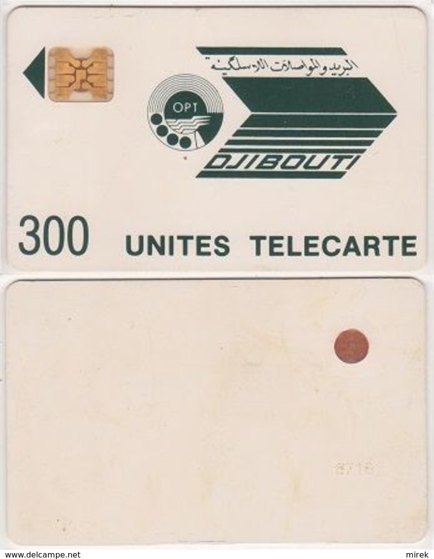 52/ Djibouti; P6. Logo Greenish Black, 300 Ut., SC4 GW Afnor, CN 8716 - Djibouti