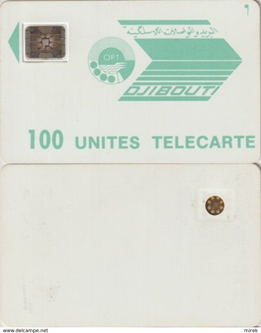 55/ Djibouti; P9. Logo Greenish-blue, 100 Ut., SC4 Afnor, No CN - Gibuti