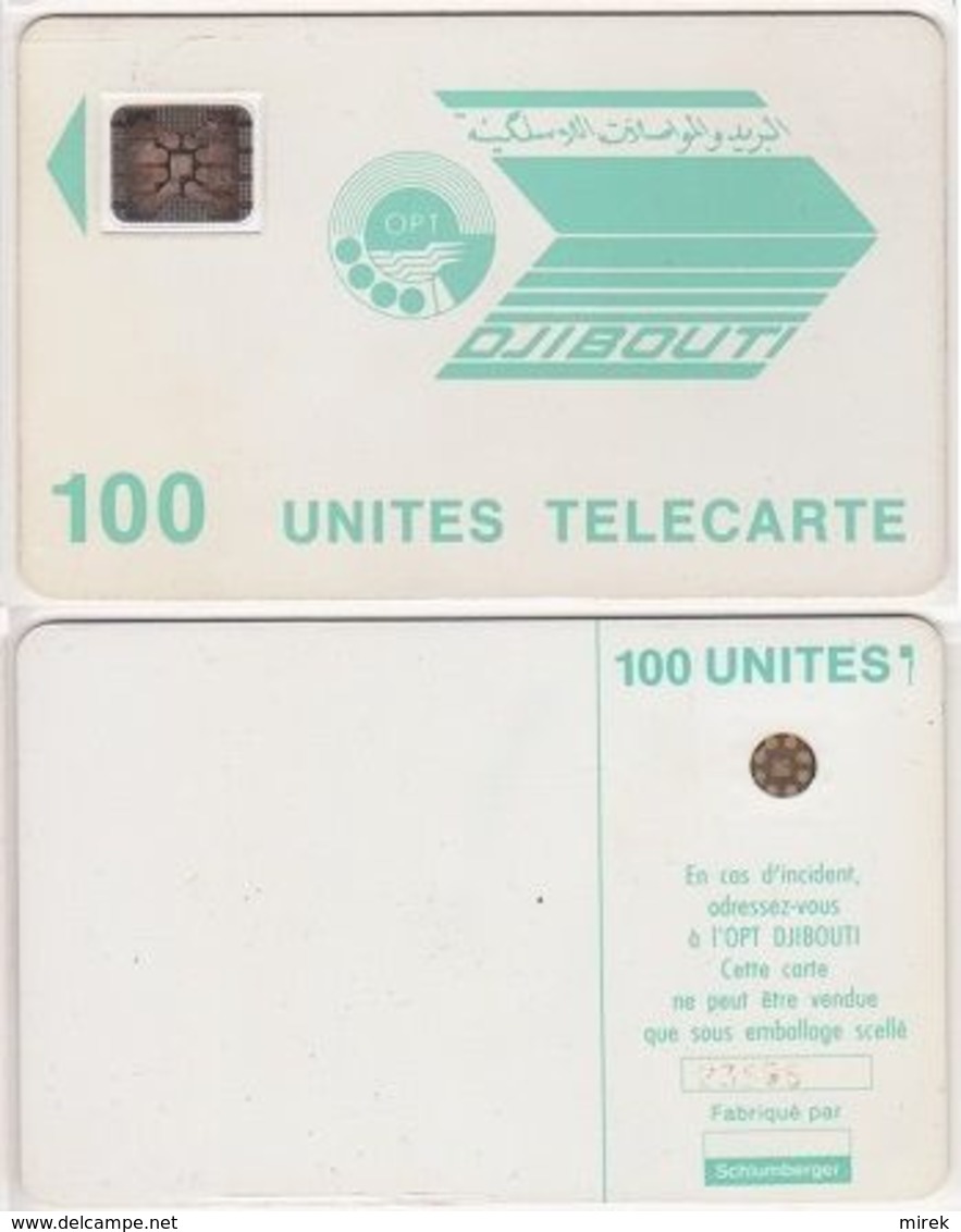 56/ Djibouti; P12. Logo Light Blue, 100 Ut., SC7, CN 23595 - Dschibuti