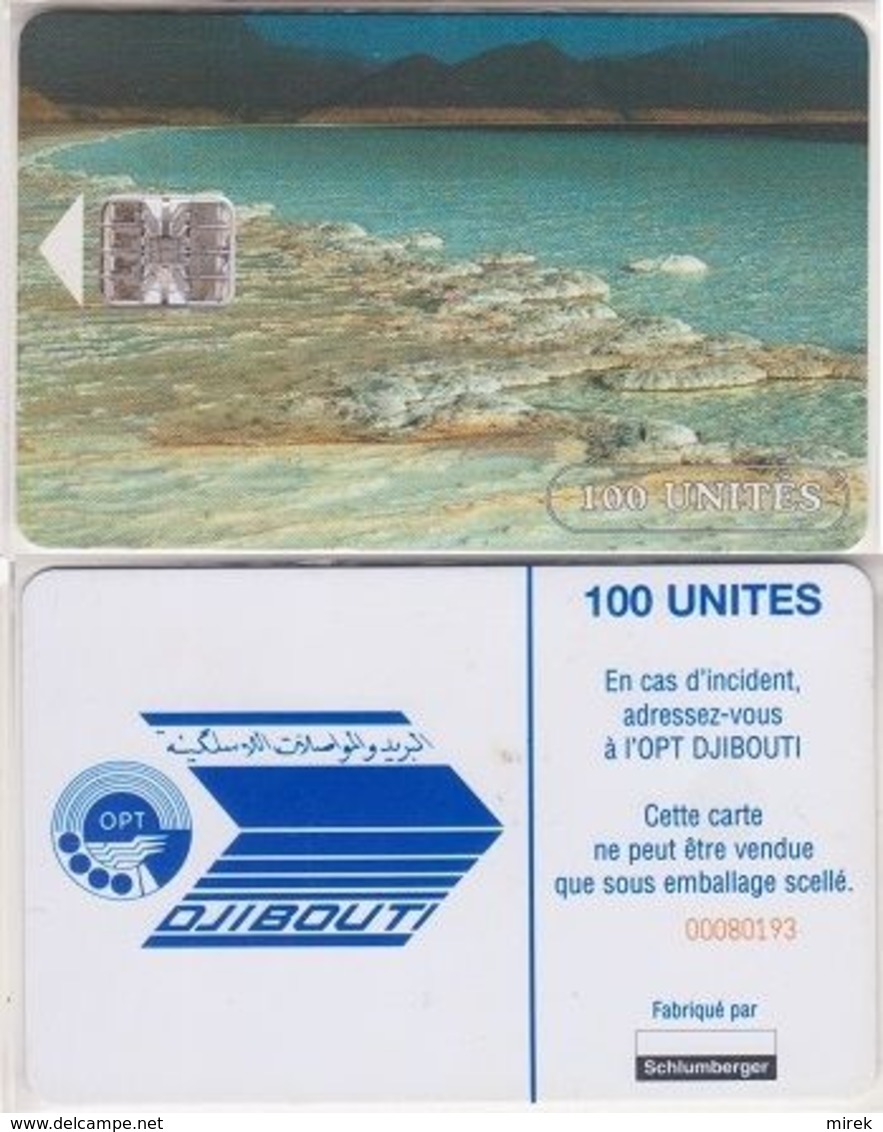 59/ Djibouti; P24. Salt Lake, 100 Ut., SC7, CN Yellow - Gibuti