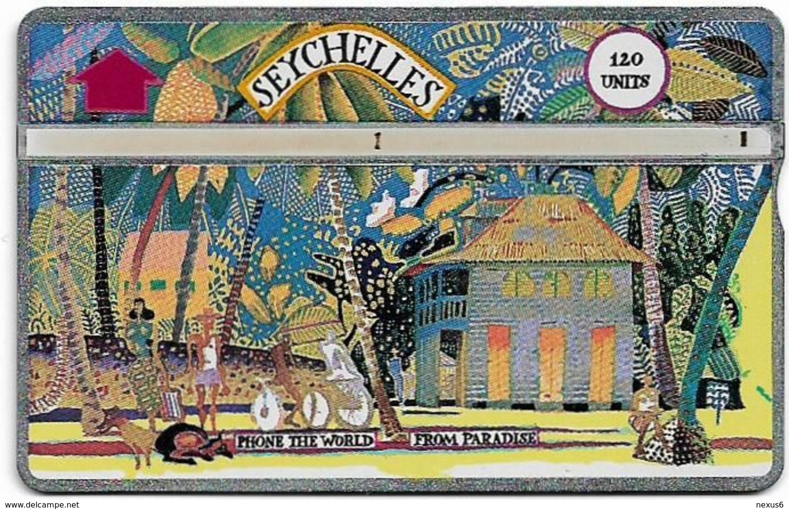 Seychelles - C&W Seytels (L&G) - Madam Rene's House, La Digue - 203C - 120U, 03.1992, 16.000ex, Used - Seychelles