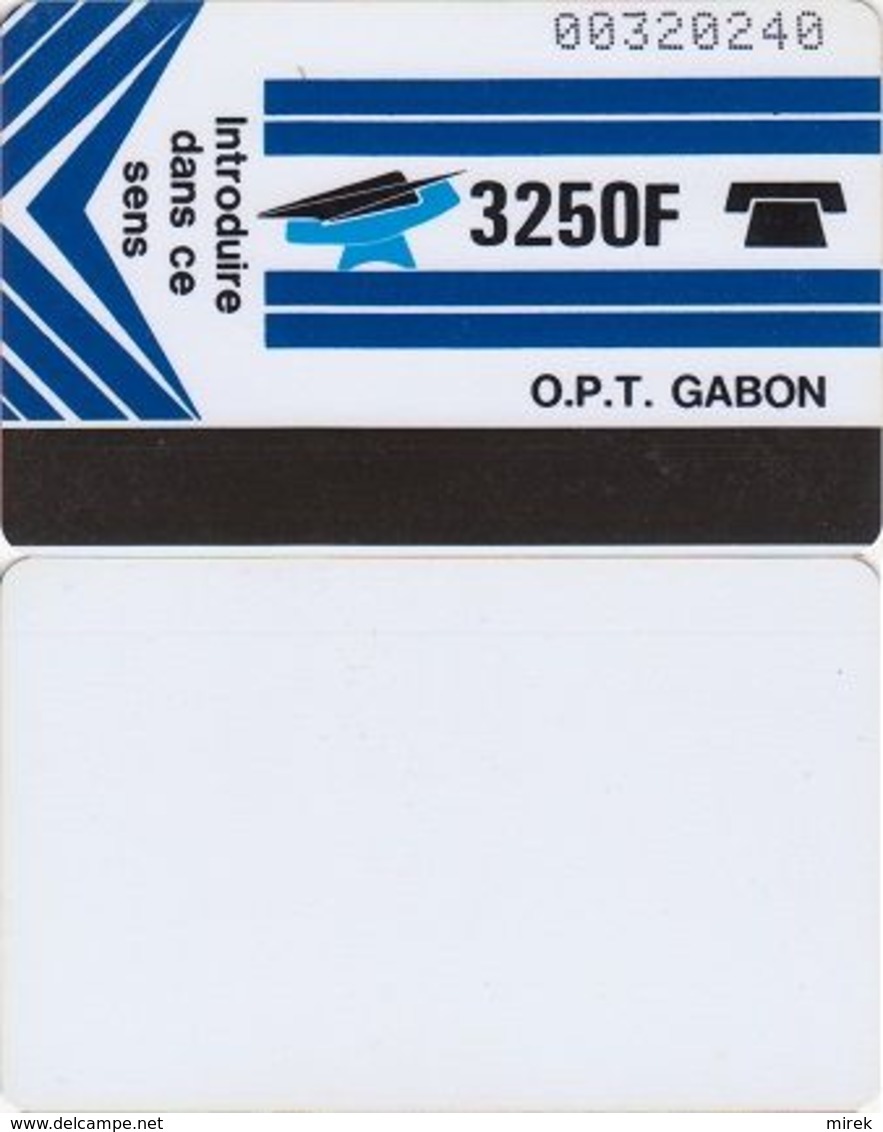 82/ Gabon; Autelca, P8. Logo - Blue / White, Without Line At Bottom - Gabon