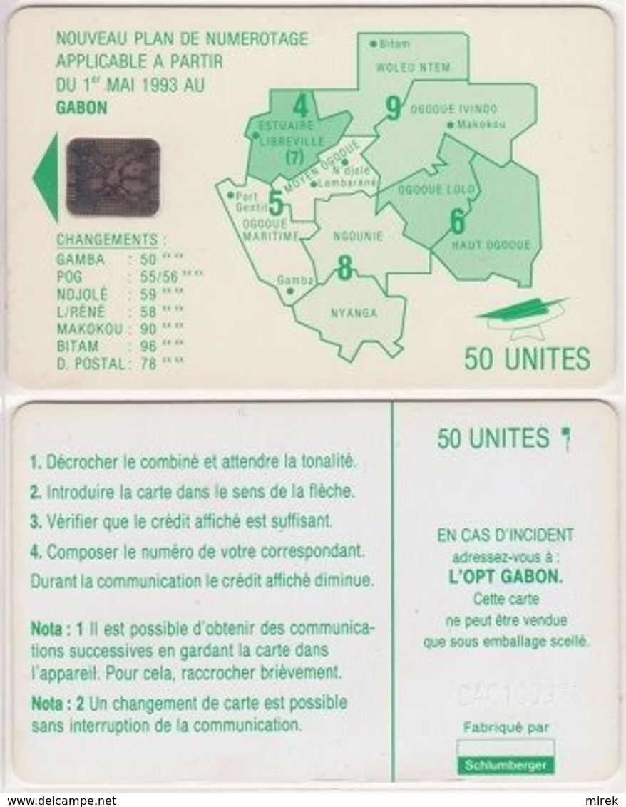 85/ Gabon; P11. Green Map, 50 Ut., SC5, CN C4C100973 - Gabon