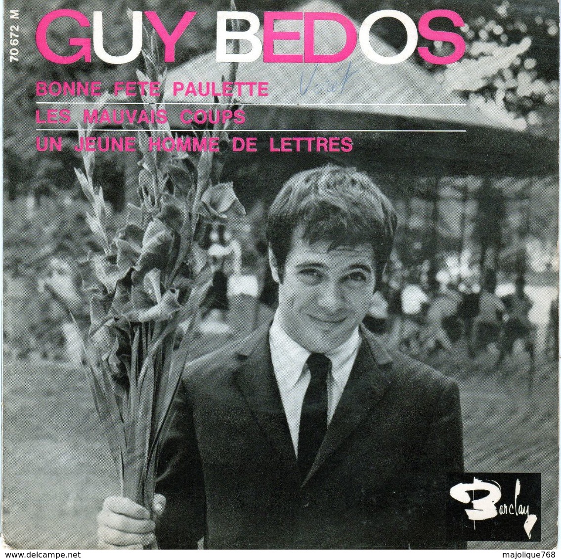 Disque - Guy Bedos - Bonne Fête Paulette - Barclay 70672 M - 1964 - Humor, Cabaret