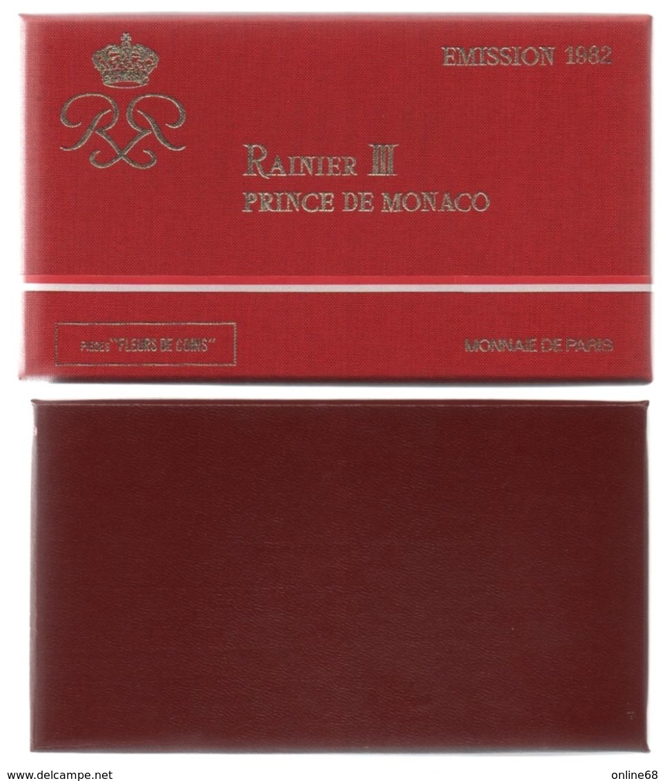 MONACO Série FDC Coffret FDC EMISSION 1982 RAINER III - Uncirculated