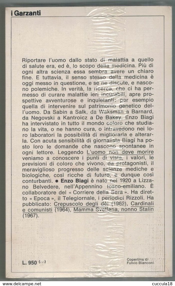 L'UOMO NON DEVE MORIRE - Médecine, Psychologie