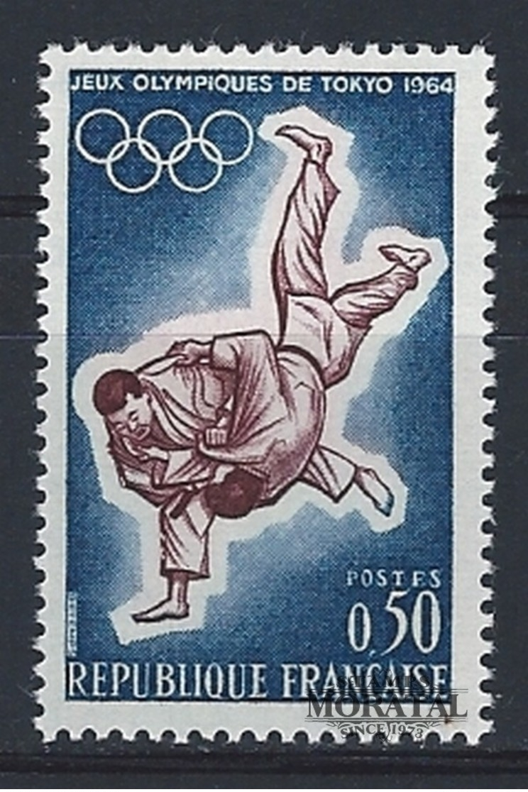 1964 Francia Yv# 1428  **MNH  Perfecto Estado. J.O. Tokio (Yvert&Tellier)  Deportes - Ungebraucht
