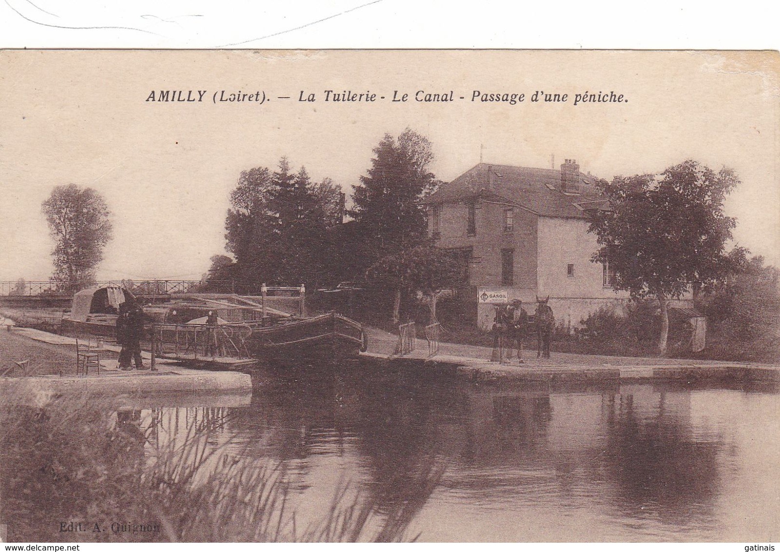 45-loiret-amilly- La Tuilerie-péniche - Amilly