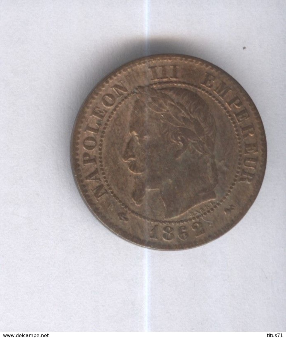 2 Centimes France 1862 K - Napoléon III Tête Laurée - TTB - 2 Centimes