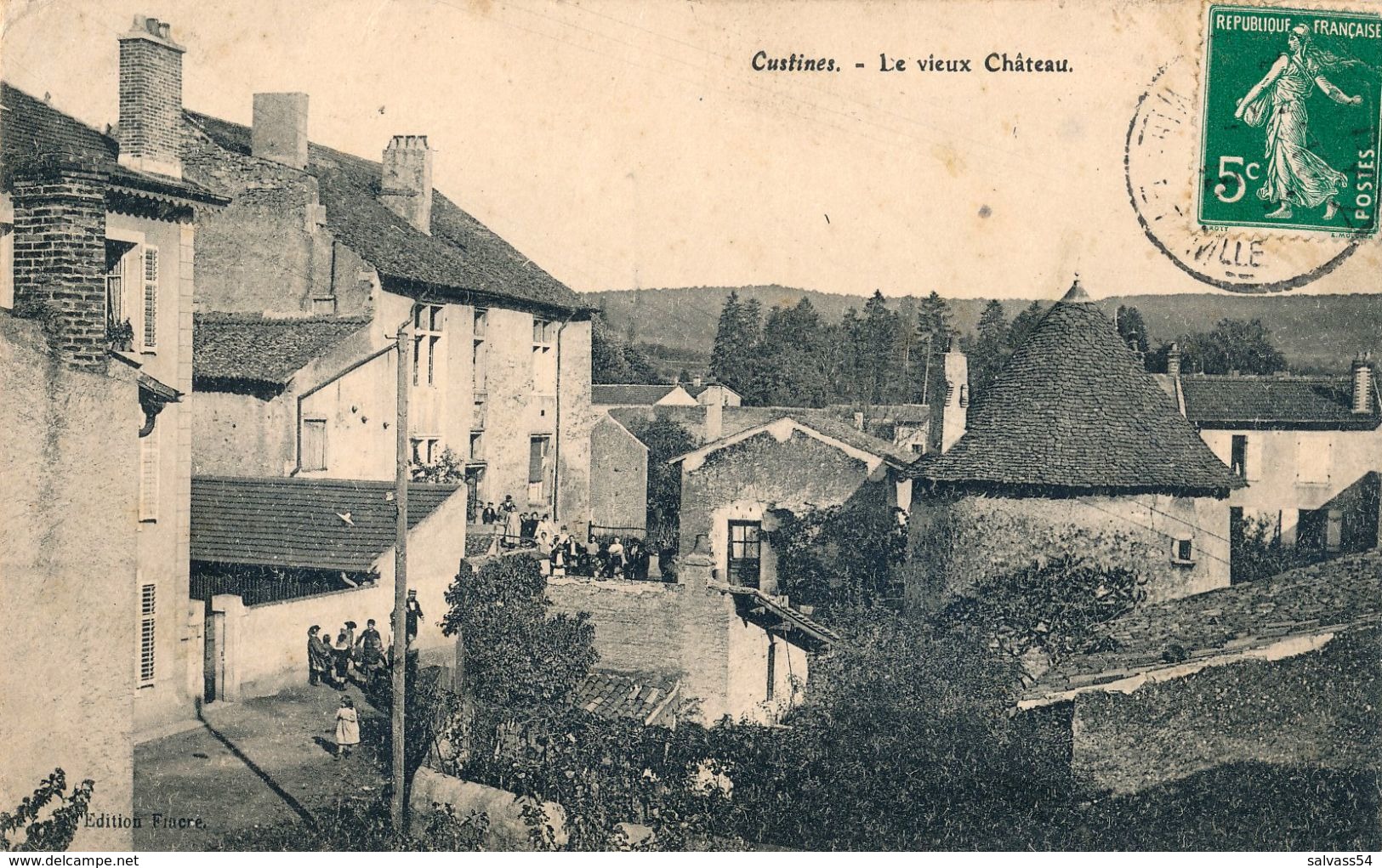 54) CUSTINES : Le Vieux Château (1913) - Sonstige & Ohne Zuordnung