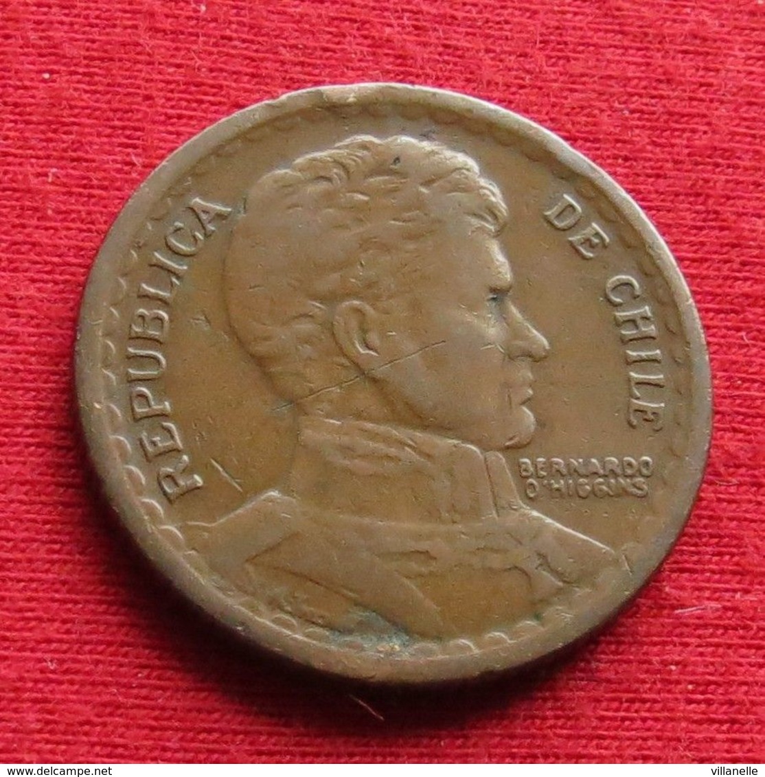 Chile 1 Un Peso 1944 KM# 179  Chili - Cile