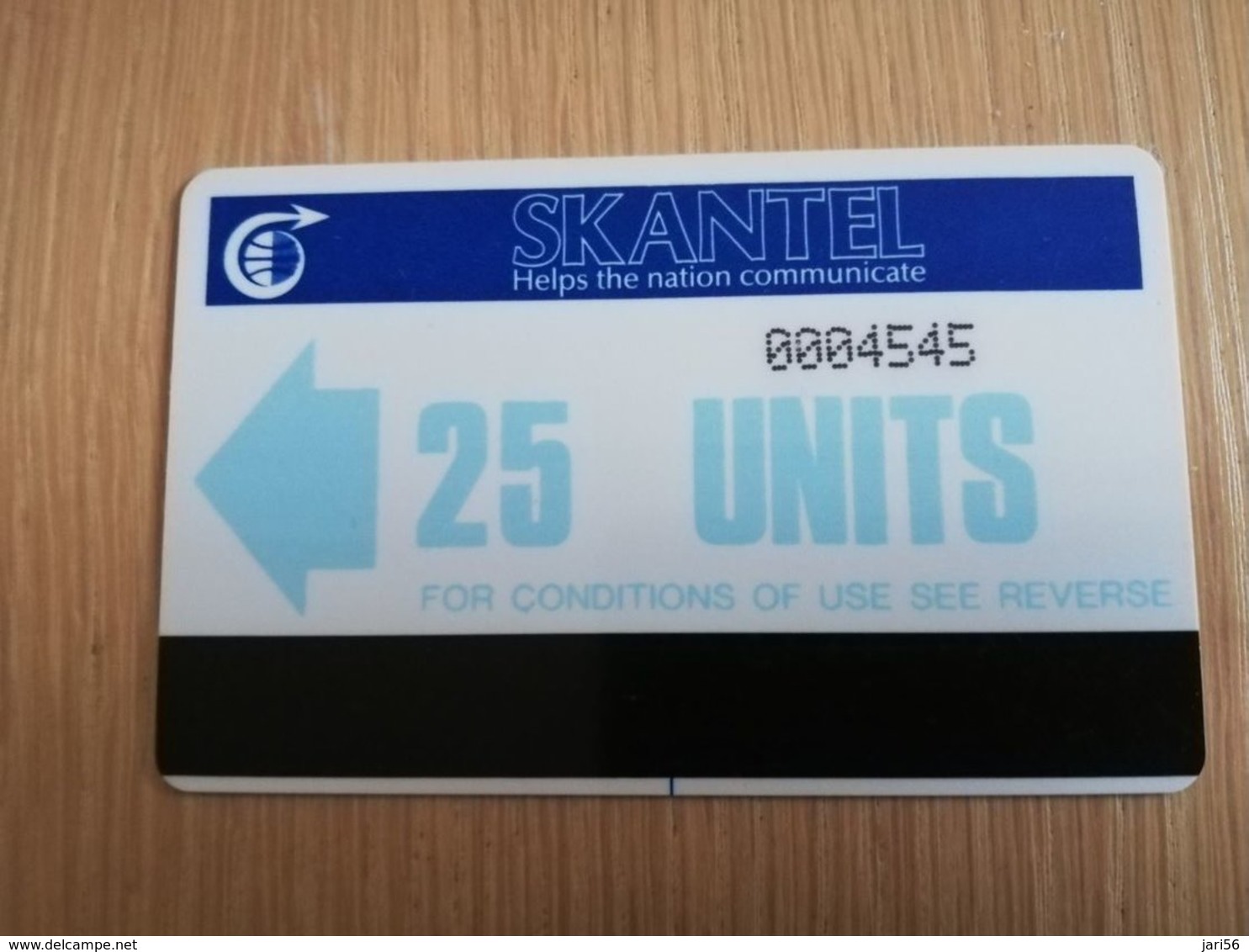 ST KITTS AUTELCA 25 UNITS BLEU      NO STK-AU2      Fine Used Card  **2321** - Saint Kitts & Nevis