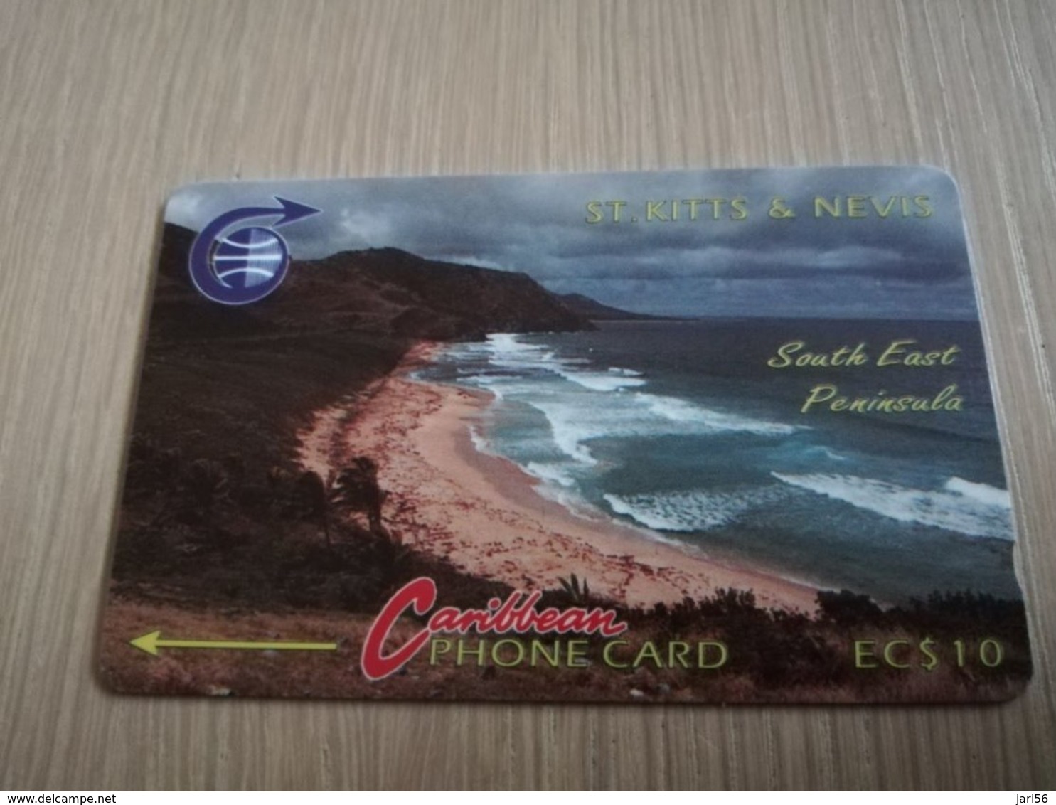 ST KITTS & NEVIS   GPT CARD $10,-   3CSK (ERROR)     NO STK-3Ba    SOUTH EAST PENINSULA     Fine Used Card  **2329** - St. Kitts En Nevis