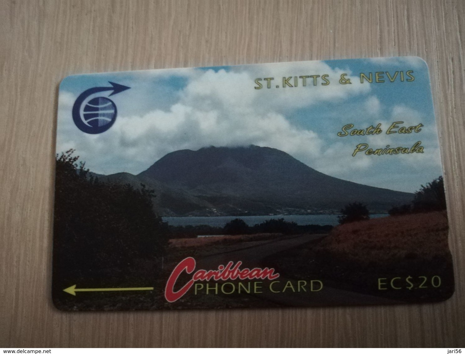 ST KITTS & NEVIS   GPT CARD $20,-   3CSKD     NO STK-3D   SOUTH EAST PENINSULA 2    Fine Used Card  **2331** - St. Kitts En Nevis