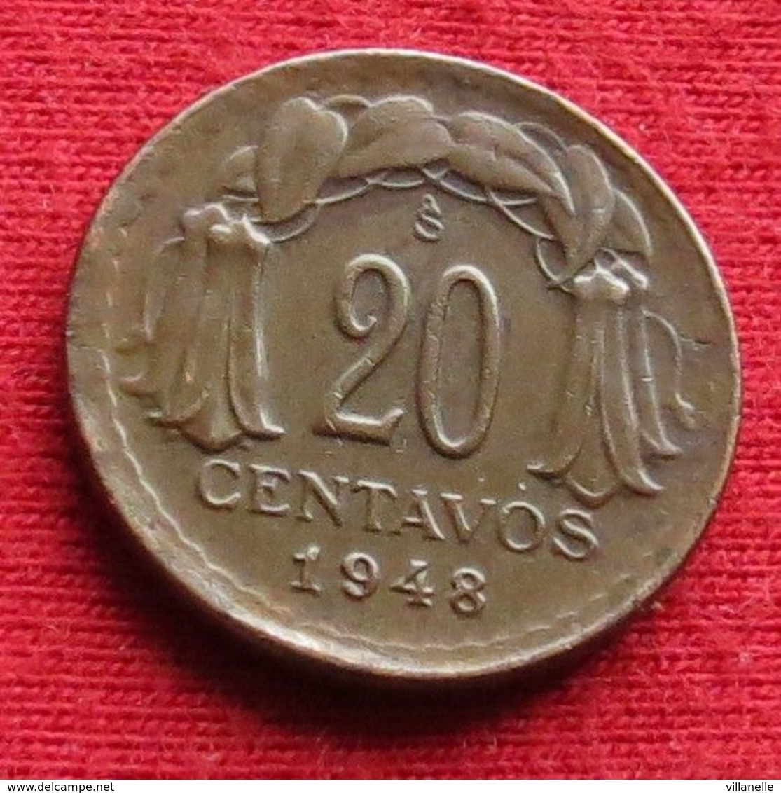 Chile 20 Centavos 1948 KM# 177 Chili - Chile