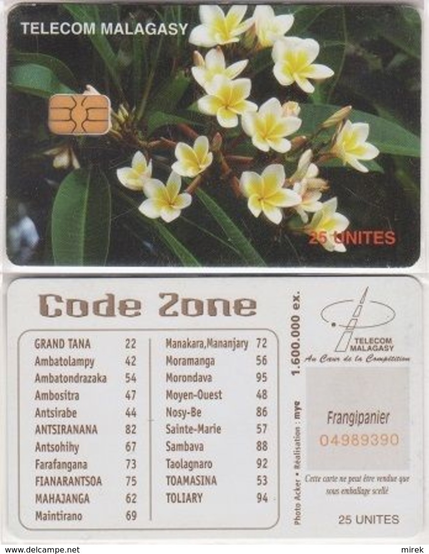137/ Madagascar; P?. Frangipanni Flowers - Madagascar