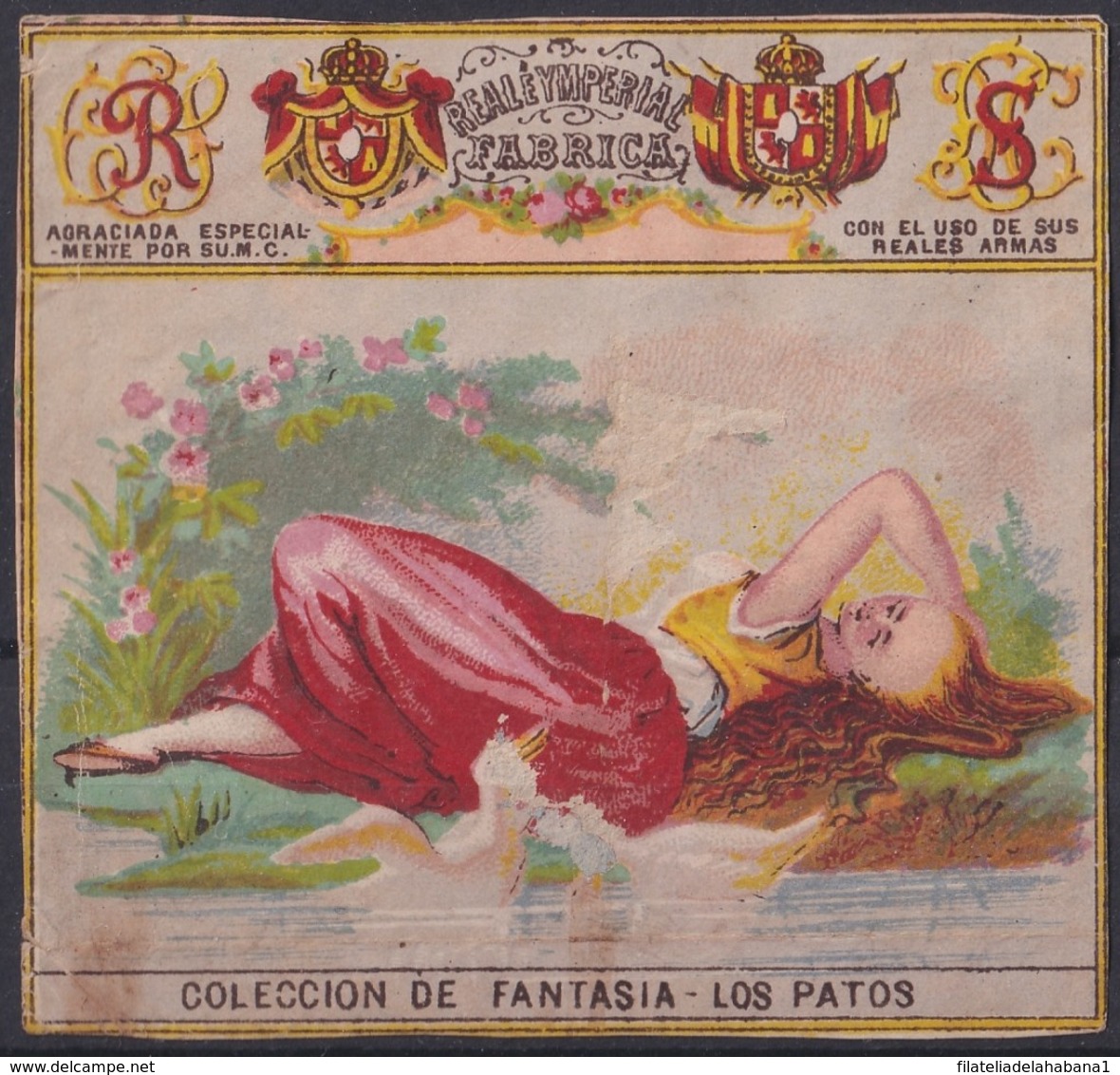 TAB-109 CUBA 1867 LABEL MARQUILLA  SUSINI TABACO TOBACCO. SERIE COLECCION DE FANTASIA. LOS PATOS. - Autres & Non Classés